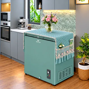 Premium Deep Fridge Cover (Sky Blue)