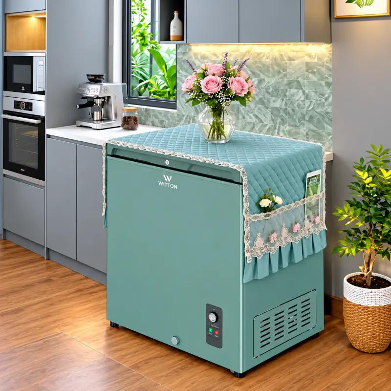Premium Deep Fridge Cover (Sky Blue)
