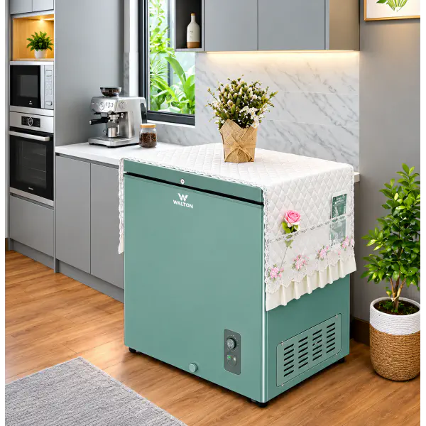 Premium Deep Fridge Cover (Cream)