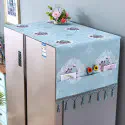 Double Door Fridge cover (Blue)