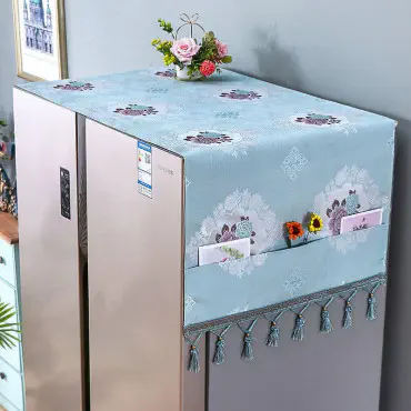 Double Door Fridge cover (Blue)