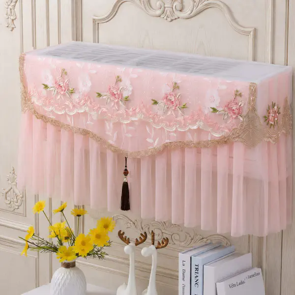 1 Ton Floral  AC Cover (Pink)