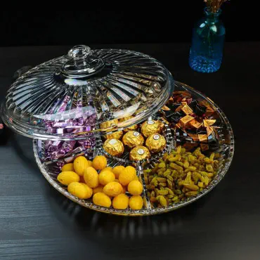 Dry Fruit Plate Compartment With Cover