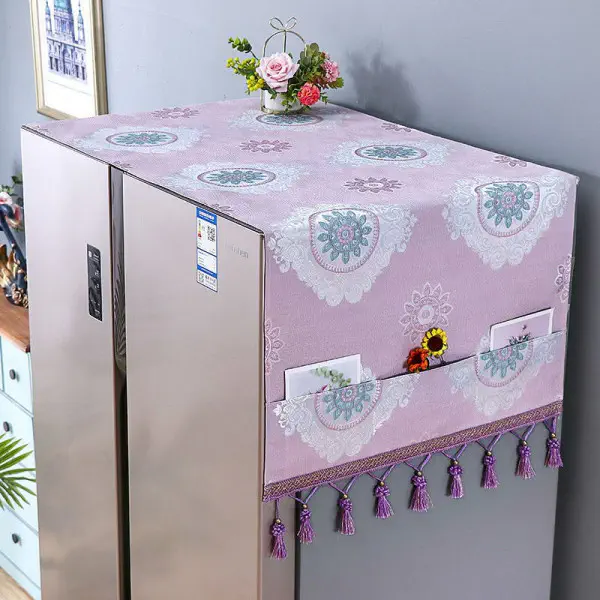 Single Door Fridge Cover (Pink)