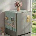 Premium Double Door Fridge Cover (Sky Blue)