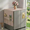 Premium Double Door Fridge Cover (Cream)