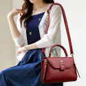 High Quality Handbag Kangaroo (Maroon)