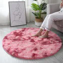 Round Carpet Floor Mats(Rose Red)