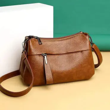Vintage Fashion Bag ( Brown  )