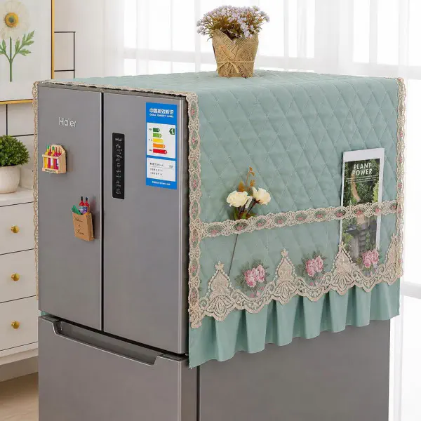 Premium Single Door Fridge Cover (Sky Blue)