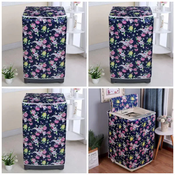 Washing Machine Cover (Blue Rose)