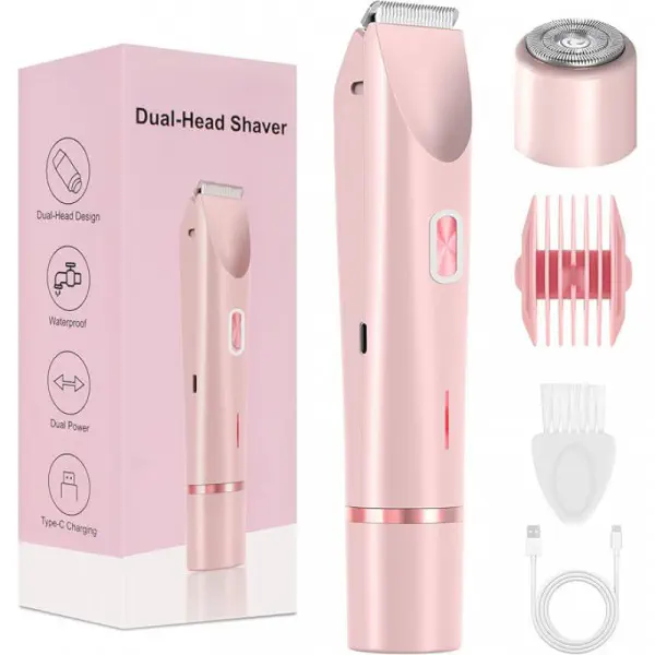 Dual head bikini trimmer 2-In-1