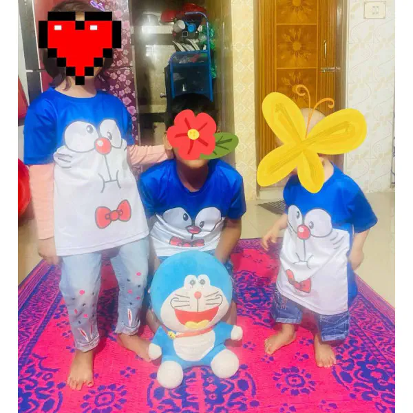 KIDS 3D T-SHIRT COMBO 02 HALF SLEEVE BOYS & GIRLS (SUBLIMATION PRINT)-AFC02