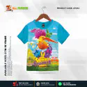Sunny Bunnies Half-sleeve 3D Sublimation T-shirts For kids - Code: AF70