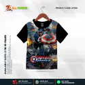    Captain America Half-sleeve 3D Sublimation T-shirts For kids-AF058     