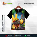 Pokemon Half-sleeve 3D Sublimation T-shirts For kids - Code: MB27
