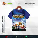 Maincrifet Navy Half-sleeve 3D Sublimation T-shirts For kids - AF067