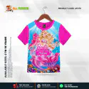 Barbie Pink Half-sleeve 3D Sublimation T-shirts For kids - Code: AF43