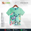 Butter Fly Peast Half-sleeve 3D Sublimation T-shirts For kids- Code: AF35