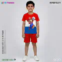 Mario Half-sleeve 3D Sublimation T-shirts Set For kids - Code: AF05