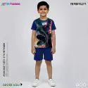 Spider Man Half-sleeve 3D Sublimation T-shirts Set For kids -AF081