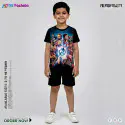 Avengers Half-sleeve 3D Sublimation T-shirts Set For kids - Code: MB04