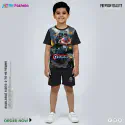    Captain America Half-sleeve 3D Sublimation T-shirts For kids-AF058     