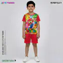 Super-Mairo Half-sleeve 3D Sublimation T-shirts For kids - Code: AF29