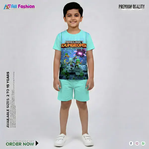Maincrifet Peast Half-sleeve 3D Sublimation T-shirts For kids - Code: AF16