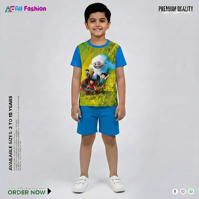   Avobi Ni Avole Half-sleeve 3D Sublimation T-shirts For kids - Code: MB10