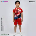 Spider Half-sleeve 3D Sublimation T-shirts Set For kids - Code: AF40