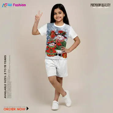 Snow White Half-sleeve 3D Sublimation T-shirts For kids - Code: MB13