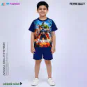 Avengers New Half-sleeve 3D Sublimation T-shirts Set For kids -Code: AF92