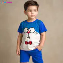 Dorimon Half-sleeve 3D Sublimation T-shirts Set For kids - AF102