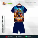Avengers New Half-sleeve 3D Sublimation T-shirts Set For kids -Code: AF92
