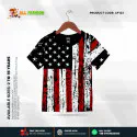 American Flag New Half-sleeve 3D Sublimation T-shirts Set For kids -Code: AF84