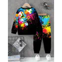 Art Football Full Sleeve Sweatshirts Set For Kids (2Y-15Y)