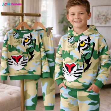 Cemo Tiger Full Sleeve Sweatshirts Set For Kids (2Y-15Y)