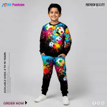 Art Football Full Sleeve Sweatshirts For Kids (2Y-15Y)