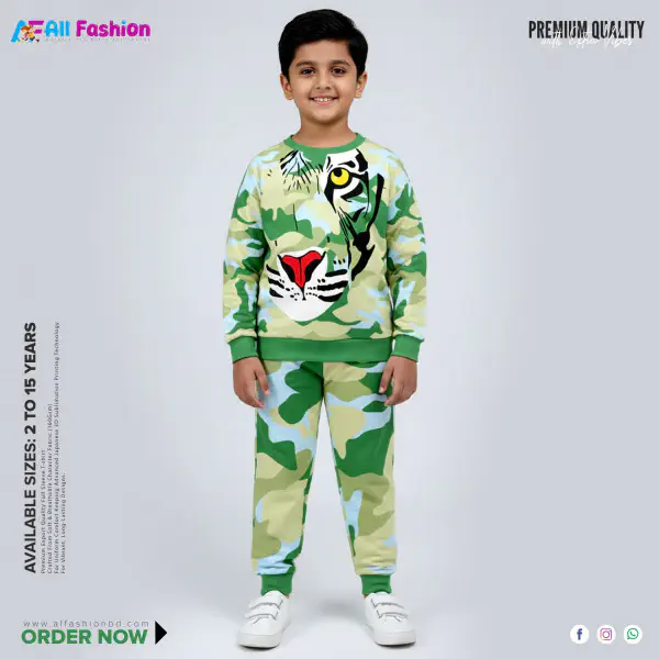 Cemo Tiger Full Sleeve Sweatshirts For Kids (2Y-15Y)