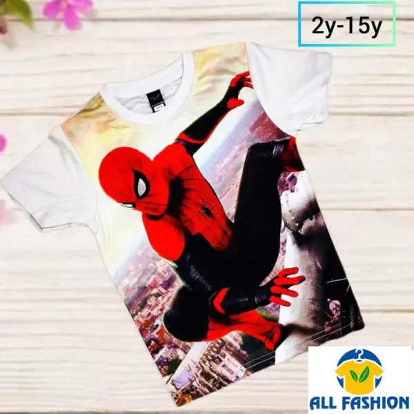  Spider-Man Half-sleeve 3D Sublimation T-shirts For kids -AF074
