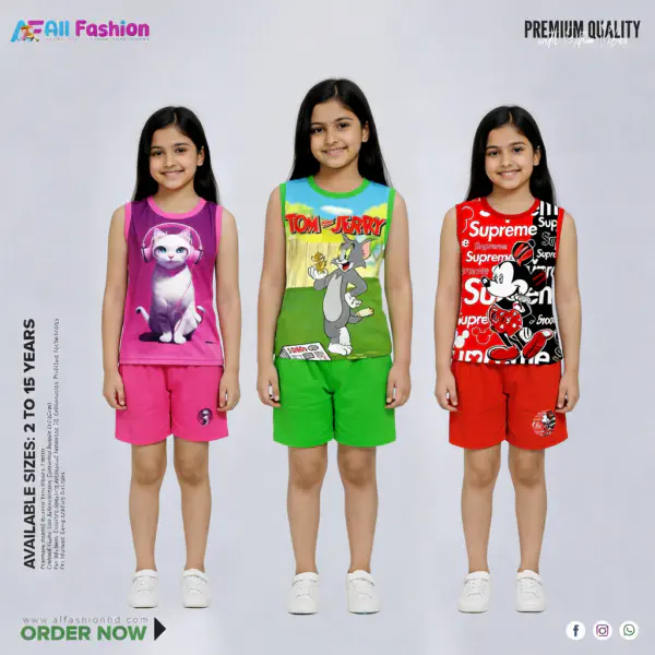 Classic Luxury Maggie T-Shirt Combo Set For Kids -CM11