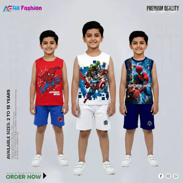 Classic Luxury Maggie T-Shirt Combo Set For Kids -CM12