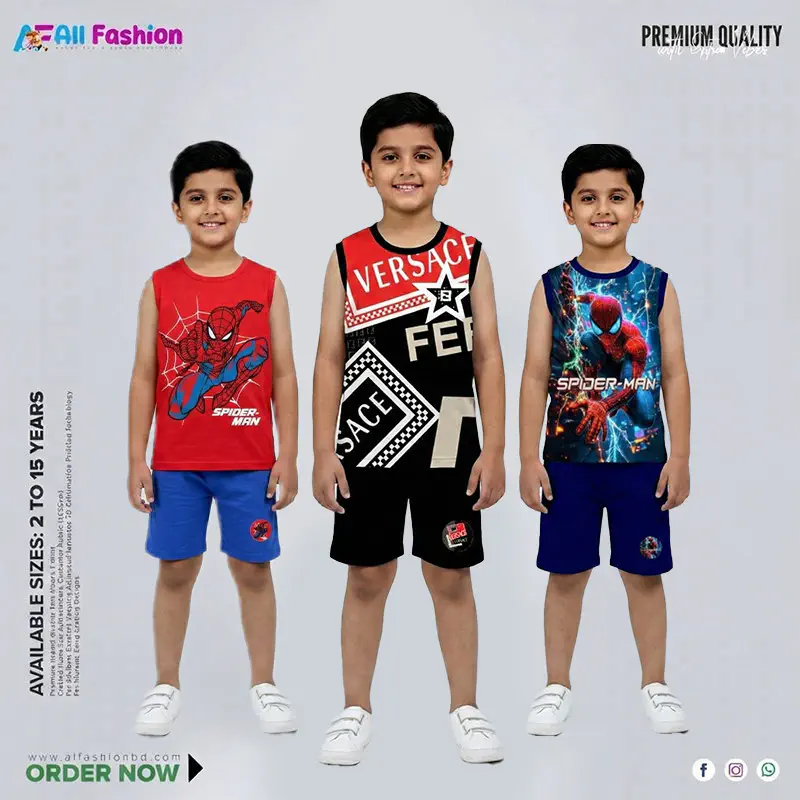 Classic Luxury Maggie T-Shirt Combo Set For Kids -CM02