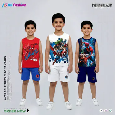 Classic Luxury Maggie T-Shirt Combo Set For Kids -CM04