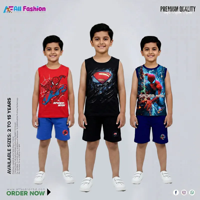 Classic Luxury Maggie T-Shirt Combo Set For Kids -CM05