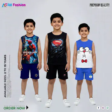 Classic Luxury Maggie T-Shirt Combo Set For Kids -CM07