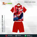 Spider Half-sleeve 3D Sublimation T-shirts Set For kids - Code: AF40