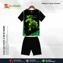 Hulk Half-sleeve 3D Sublimation T-shirts Set For kids - AF027