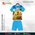Bobesponja Half-sleeve 3D Sublimation T-shirts Set For kids -AF037